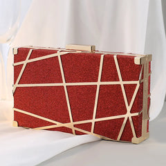 Glitter Evening Bag Wedding Clutches Bling Chain Shoulder Bag