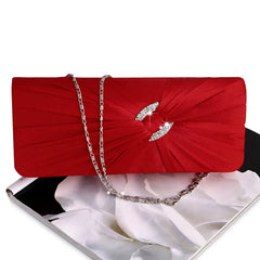 Evening Bling Rhinestone Bridal Clutch Bag Chain