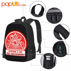 All-Seeing Eye Backpack Large Capacity Portable Eco Friendly