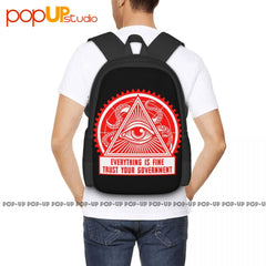 All-Seeing Eye Backpack Large Capacity Portable Eco Friendly