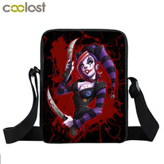 Evil Clown Messenger Bag Women Handbags Ladies Shoulder Bag