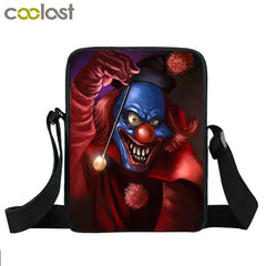 Evil Clown Messenger Bag Women Handbags Ladies Shoulder Bag