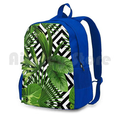 Exotic Jungle Print Hiking Backpack Waterproof Camping Travel