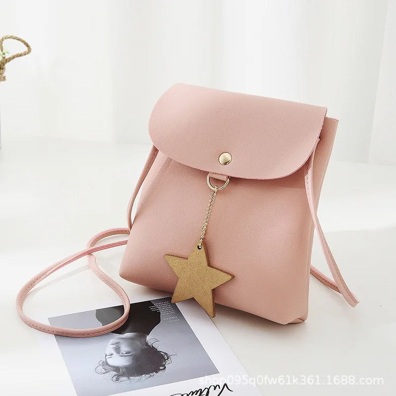 PU Leather Ladies Shoulder Bag Magnetic Buckle Clutch Bag