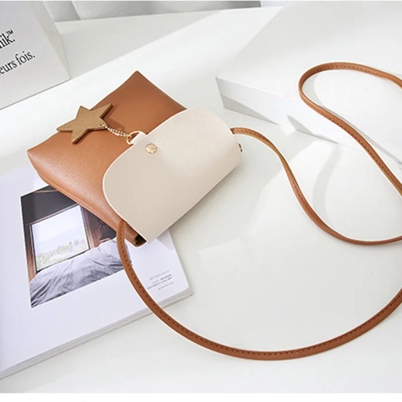 PU Leather Ladies Shoulder Bag Magnetic Buckle Clutch Bag