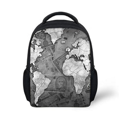 Kids Mini School Bags Map Girl Children Book Bags Preschool Kindergarten