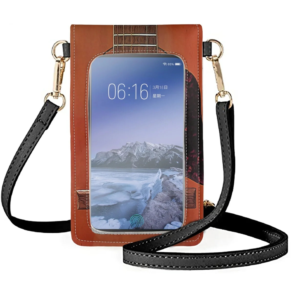 Guitar String Design Messenger Bag Women's Make-Up