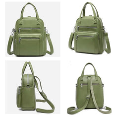Vintage Leather Backpack Crossbody Bag Star Style WLHB2460