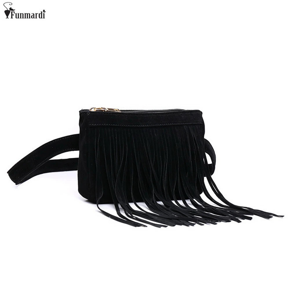 Arrival Women Waist Pack Vintage Tassel Bag WLAM0144