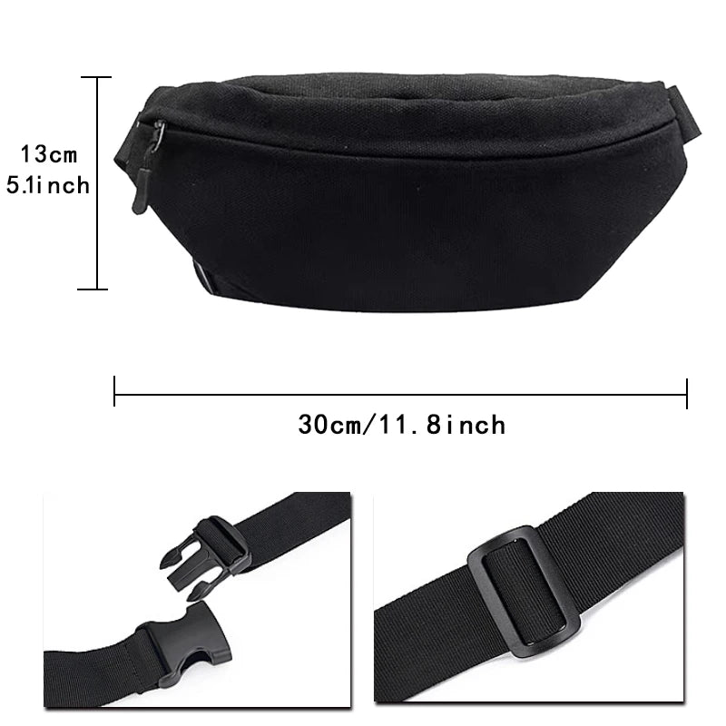 Husky Print Waist Bag Unisex Chest Bag Daily Travel Shoulder Pack