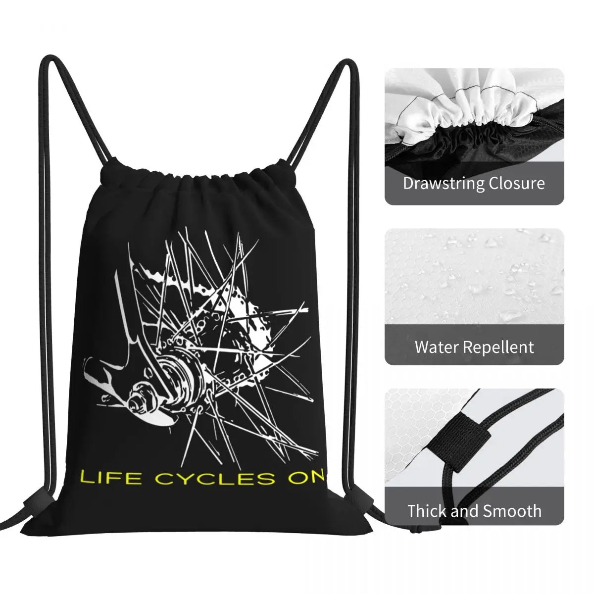 3D Printing Cycling Drawstring Bag Mountainbike Biker Gym Bag