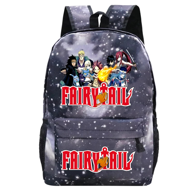 Fairy Tail Backpack Children's Boys Girls School Gift Rucksack Laptop Bag