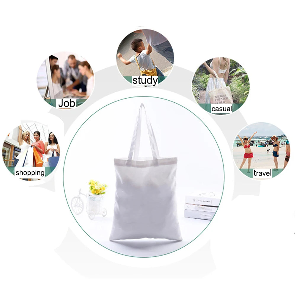 Faith Printed Women Canvas Shoulder Tote Bag Christian