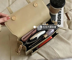 Square Tote Bag PU Leather Women's Shoulder Messenger Bag