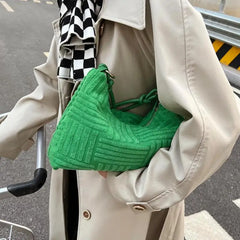 Women's Soft Cotton Messenger Bag Stripe Crossbody Sac