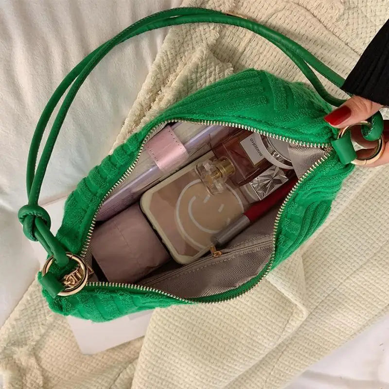 Women's Soft Cotton Messenger Bag Stripe Crossbody Sac