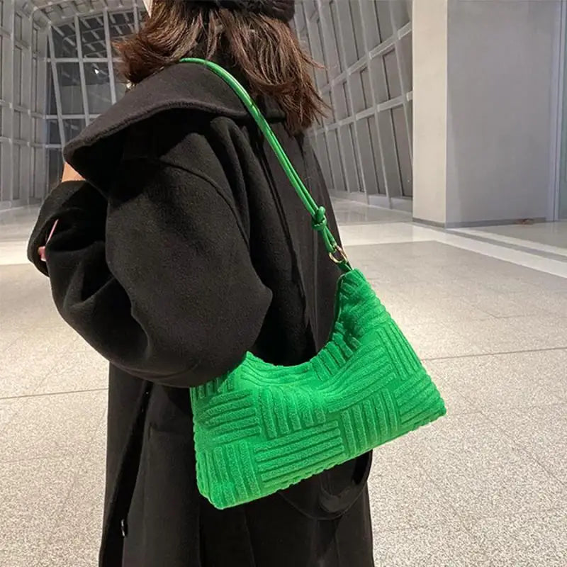Women's Soft Cotton Messenger Bag Stripe Crossbody Sac