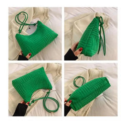 Women's Soft Cotton Messenger Bag Stripe Crossbody Sac