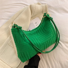 Women's Soft Cotton Messenger Bag Stripe Crossbody Sac