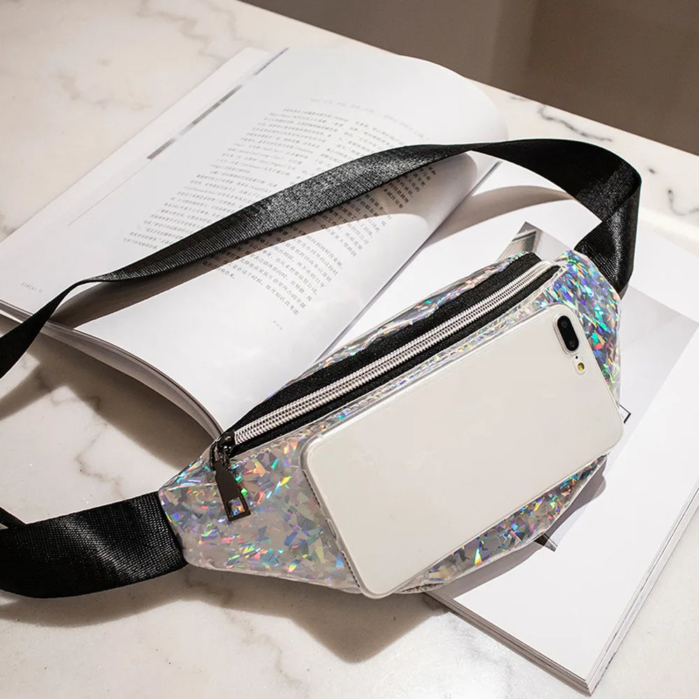 Neutral Outdoor Sport Laser Beach Fanny Pack Messenger Bag