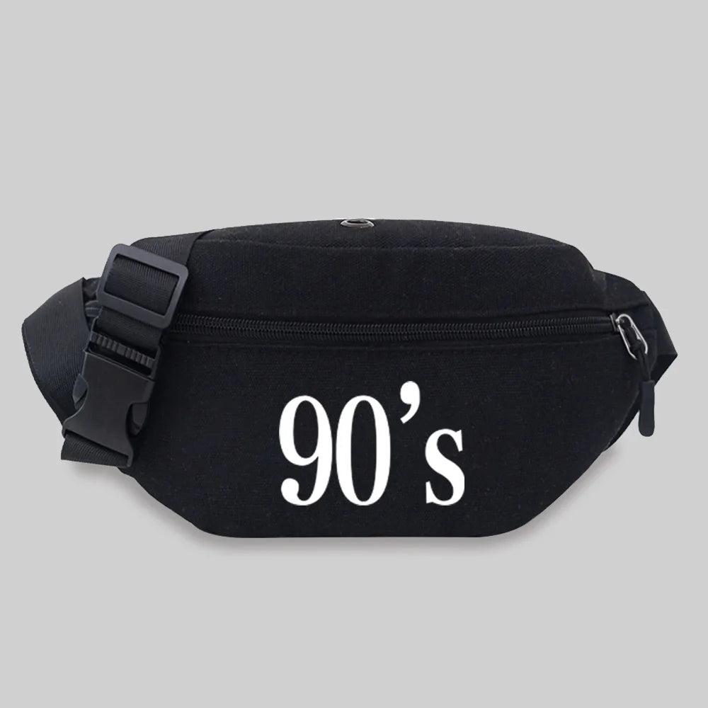 Canvas Waist Bag Men Women Shoulder Messenger and Phone Holder