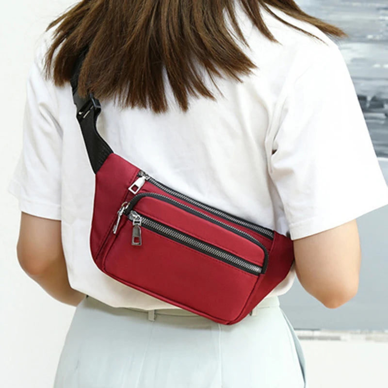 Women's Waist Bag Pack Adjustable Strap Travel Sports Large Capacity