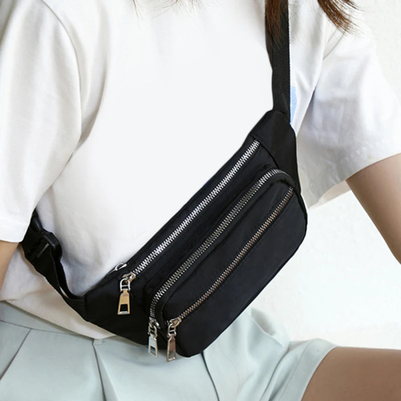 Women's Waist Bag Pack Adjustable Strap Travel Sports Large Capacity