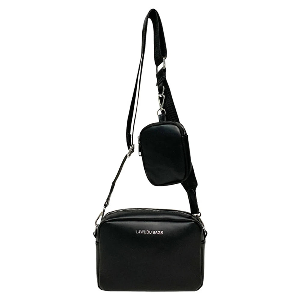 2 in 1 Crossbody Handbags Camera Headphone Pouch Messenger Handbags