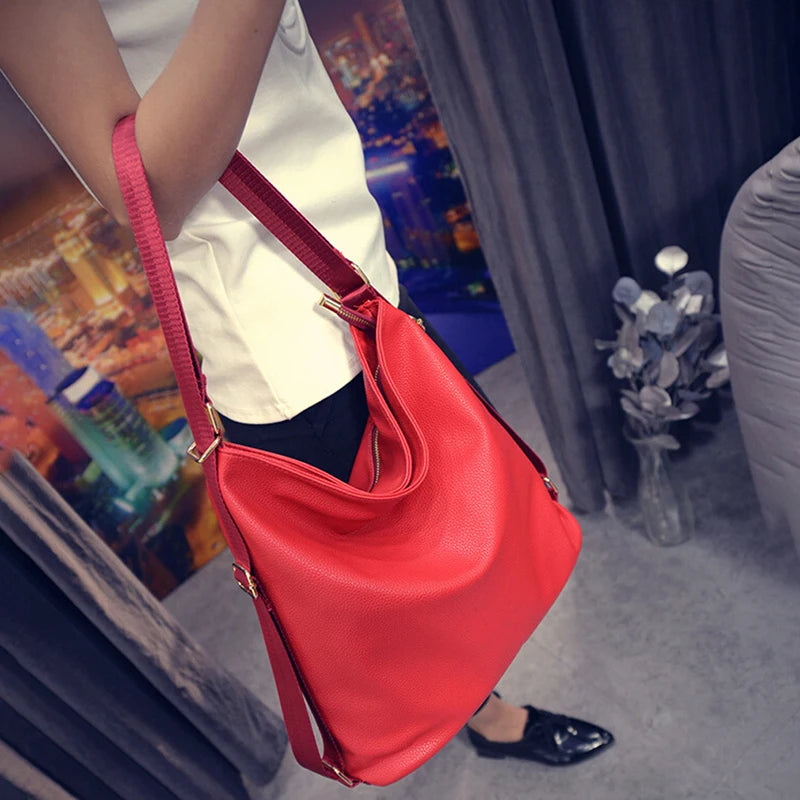 Autumn PU Leather Crossbody Bags Large Capacity Casual Handbags