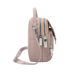 3 Layers Women Mini Bag High Durable Fabric Girls Small Shoulder Bag