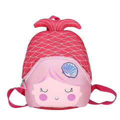 3D Mermaid School Bags For Girls Kids Backpack Cartoon Travel Bags