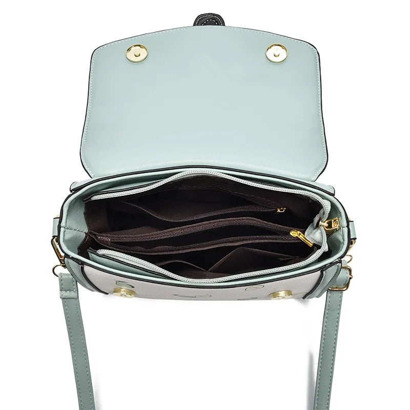 Texture Small Square Bag Women's One-shoulder Handbag