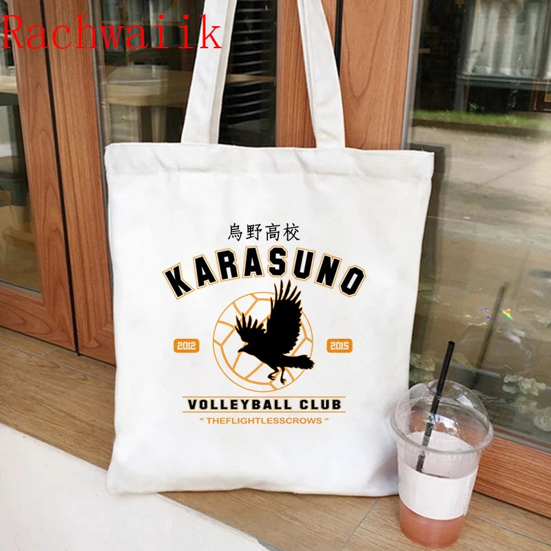 Anime Haikyuu Shopping Bag Eco Manga Tote Large-capacity