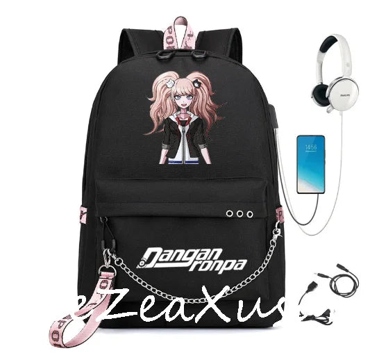 Anime Danganronpa monokuma Backpack - Kids Boys Girls School Bag