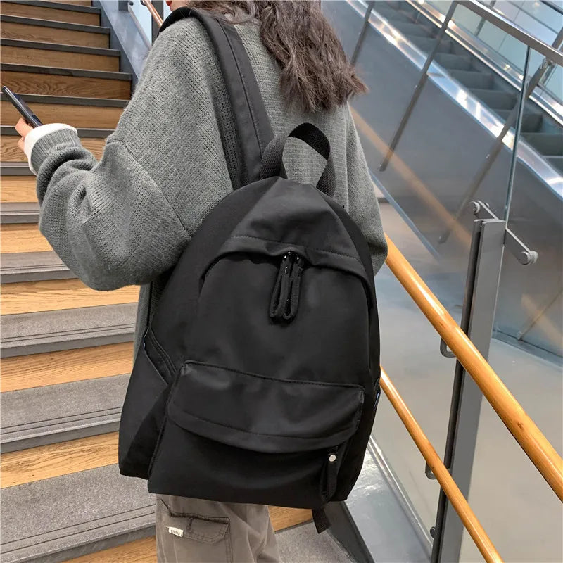 Anti-theft Canvas Women's Backpack with Shoulder Strap