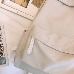 Anti-theft Canvas Women Backpack School Bag