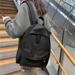 Canvas Anti-theft Backpack for Teen Girls School Shoulder Bag