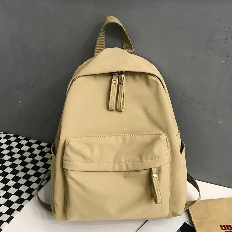 Canvas Anti-theft Backpack for Teen Girls School Shoulder Bag