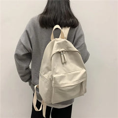Canvas Anti-theft Backpack for Teen Girls School Shoulder Bag