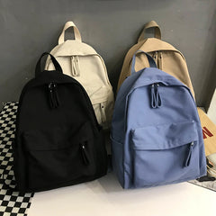 Canvas Anti-theft Backpack for Teen Girls School Shoulder Bag