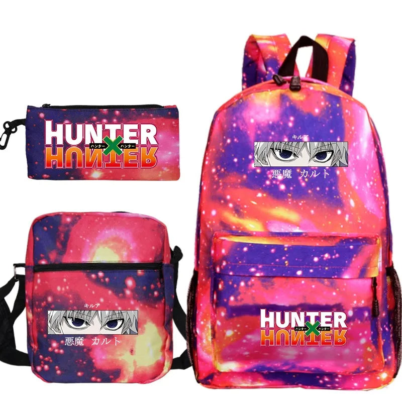 HUNTER X HUNTER Printed Backpack Laptop Shoulder Bag Mochilas