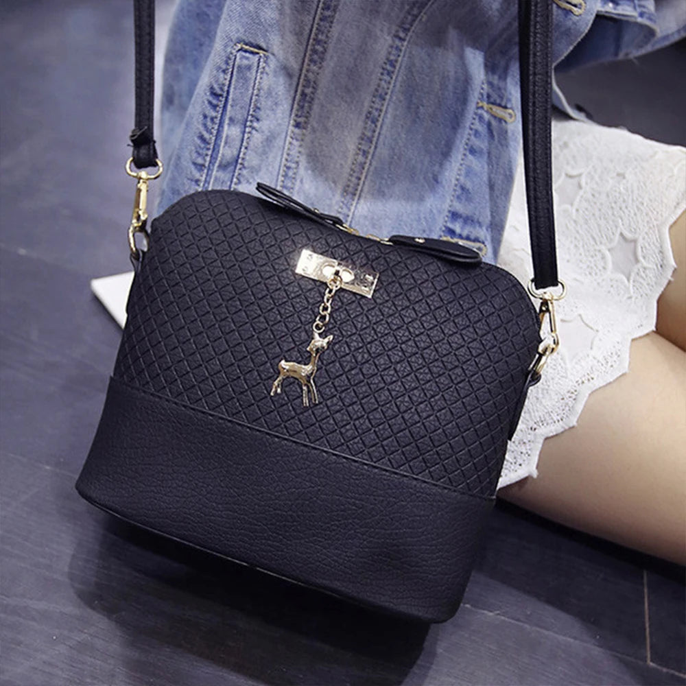 Deer Hot Messenger Bag Women Shoulder Handbag 23*9.5*18cm