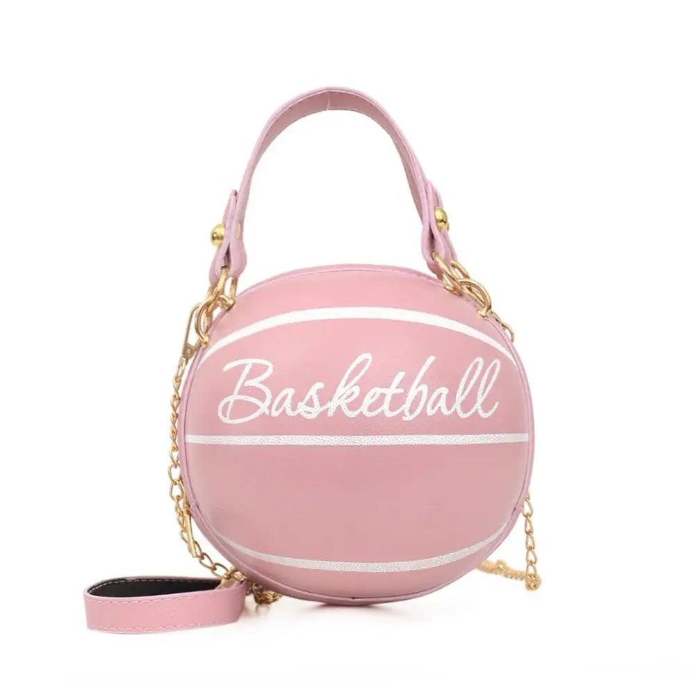 Crossbody Bag Basketball Football Shaped Acrylic Chains Hand Bag