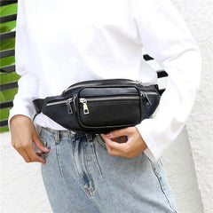 Women's PU Chest Bag Waterproof Crossbody Pouch