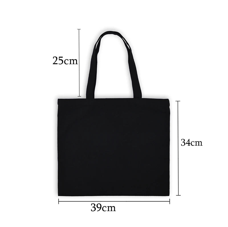 Dancing Ballet Print Women Canvas Tote Bag - Lady Shopper Handbag