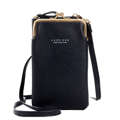 Leather Mini Phone Bag Women Shoulder Clutch Wallet