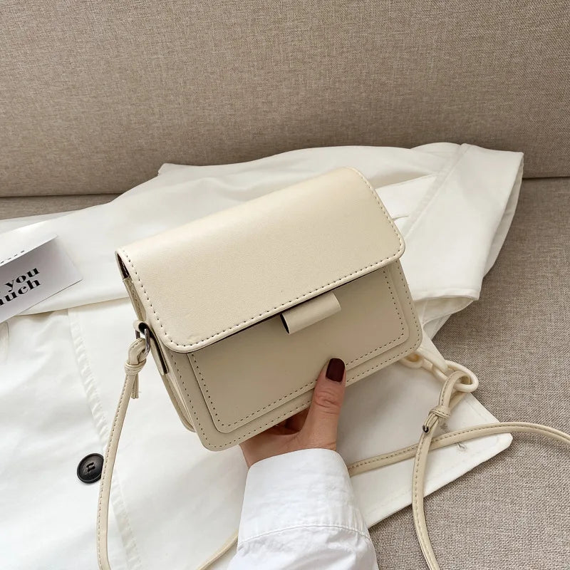 Small Crossbody Bag PU Leather Lightweight Messenger