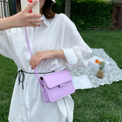Small Crossbody Bag PU Leather Lightweight Messenger