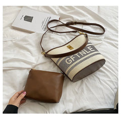 Nylon Bucket Bag Crossbody Waterproof Shoulder Casual Purse