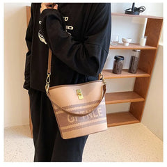 Nylon Bucket Bag Crossbody Waterproof Shoulder Casual Purse